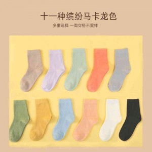 가을 겨울 중 양말 전면 더미 여자 양말 