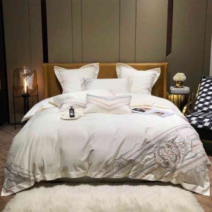 160支双股长绒棉绣花四件套