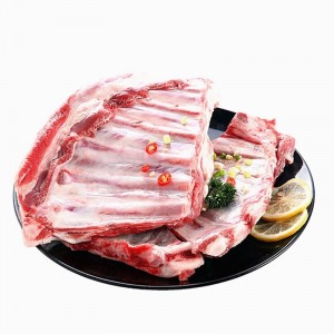 冷冻羊肉 草原羔羊原切带骨羊排 1000g/袋