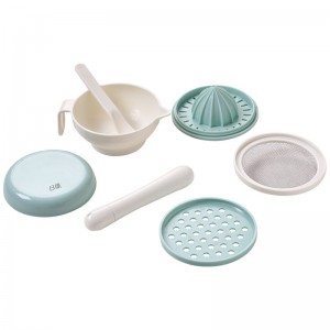 宝宝辅食工具套装手动研磨器食物果泥研磨棒7件套