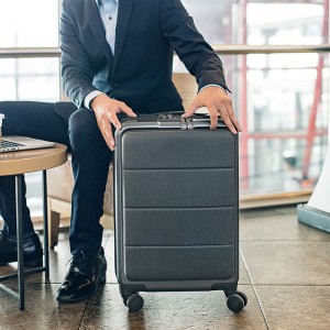 行李箱 拉杆箱 登机箱 男女商务前开口旅行箱