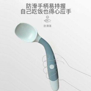 可弯曲新生儿辅食弯头叉勺套装儿童餐具套装勺子叉子组合