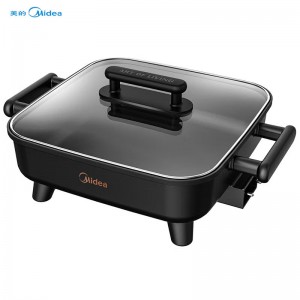 美的（Midea）电火锅电炒锅家用多功能电锅不粘烤鱼锅
