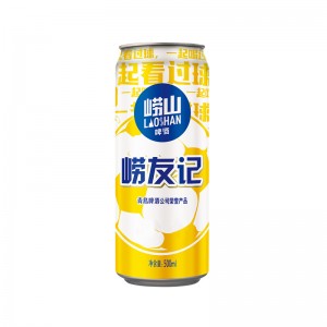 青岛崂山啤酒 崂友记足球罐 500ml 24听