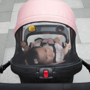 高景观双向可坐躺折叠四轮避震手推婴儿车