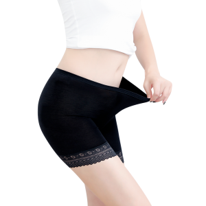 Female trousers. Shorts. Leggings. Safety of pants. Insurance of pants