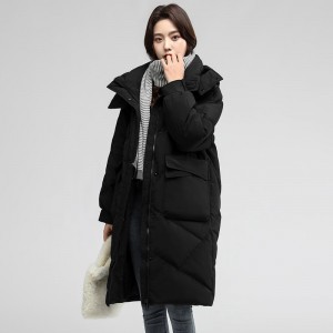패딩 면복 롱 패딩 여성 롱 겨울 코트 