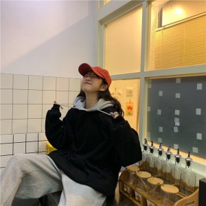 上衣 卫衣女 连帽卫衣