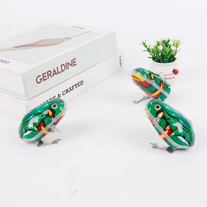玩具铁皮青蛙上弦跳跳蛙   发条玩具