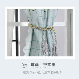 免打孔安装出租房 隔断简易卧室遮光布【不含杆】配环扣+绳子