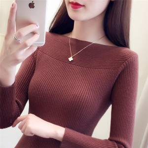일자넥 스웨터 니트 레깅스녀 