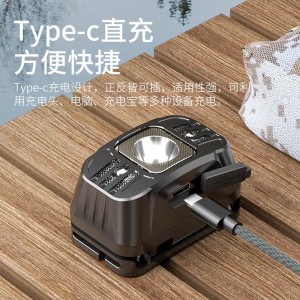 강광 헤드라이트 야간 낚시 원사 USB 충전 광산 헤드 착용식 비상등 
