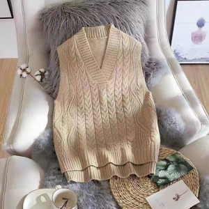 加厚冬季马甲女针织秋装
