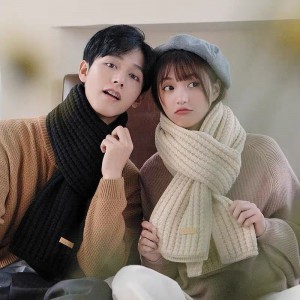 围巾男冬季学生女情侣韩版男士保暖长款针织毛线男生日礼物冬天围脖潮m