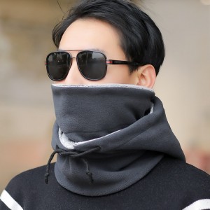 男冬天户外骑行帽加绒加厚防寒帽男抓绒雷锋帽冬天骑摩托车保暖帽护脸防风围脖护耳帽子棉帽冷帽