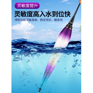 日夜两用大物夜光漂 咬钩变色 醒目加粗鲢鳙鱼漂 高灵敏硬尾浮漂