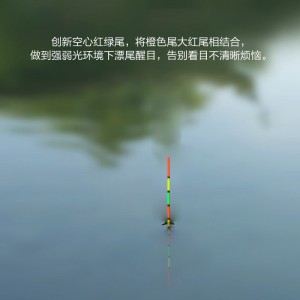 高灵敏红绿尾鱼漂 近视醒目加粗尾纳米浮漂 鲤鱼鲫鱼漂