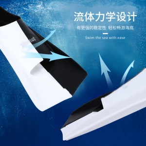 游泳脚蹼 自由泳硅胶训练专用短脚蹼 成人潜水儿童专用游泳装备