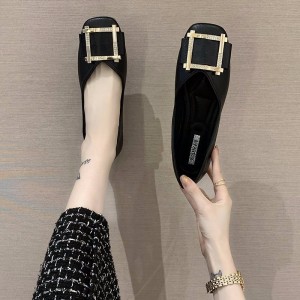 豆豆鞋 女平底小皮鞋 女士一脚蹬 春夏季懒人鞋