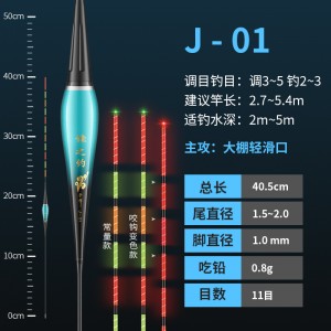 咬钩变色夜光鱼漂 重力感应高灵敏电子漂 日夜两用高亮尾浅水鲫鱼浮漂