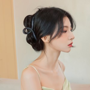 雾面磨砂高级感鲨鱼夹抓 夹大号发夹女后脑勺发卡盘发头饰