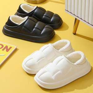 棉拖鞋 男女居家秋冬季防水厚底家居保暖