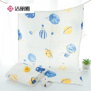 A类6层纯棉纱布浴巾