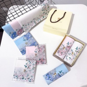 全棉手绢 擦汗吸汗纯棉女生古风碎花手绢