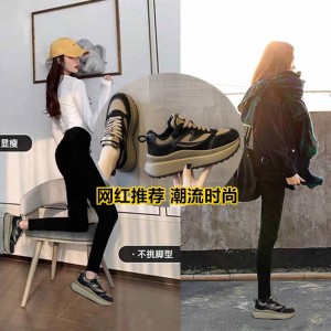 阿甘老爹鞋 增高加绒运动单鞋