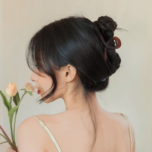 雾面磨砂高级感鲨鱼夹抓 夹大号发夹女后脑勺发卡盘发头饰