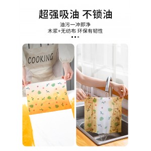 懒人抹布加厚一次性洗碗布干湿两用厨房用品纸巾家用清洁整箱12卷