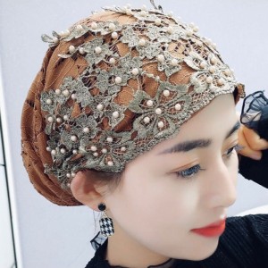 女包头帽回族帽子头巾帽子夏季薄款纱巾盖头时尚包头帽 藏青