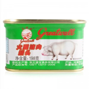 小白猪火腿猪肉罐头