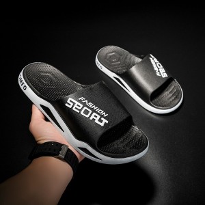 新款室内家用防滑 户外运动男士沙滩凉拖潮