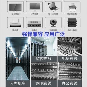 山泽(SAMZHE) 六类网线(0.51±0.02mm) CAT6类非屏蔽千兆网线 纯铜线芯 家装布线网络用线 25米 BH6025
