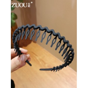 세안 머리띠 여자 팩 이빨 미끄럼 방지 머리띠 잔머리 머리띠 심플한 여자 블랙 머리띠 머리장식 머리띠 