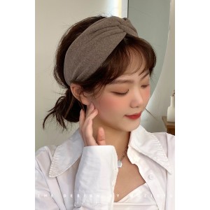 봄여름 머리띠 여자 와이드 한국 왕홍 백합 외출 머리 장식 일상 외 기질 머리띠 