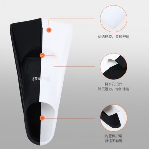 游泳脚蹼 自由泳硅胶训练专用短脚蹼 成人潜水儿童专用游泳装备