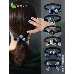 头绳 网红简约森系头饰 韩版橡皮筋 扎头发绳 皮套发圈