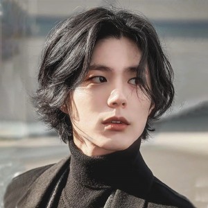 帅气假发 短发蓬松中分无刘海自然男士全头套式
