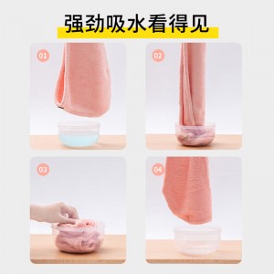 속건 헤어 스카프 머리를 닦다 수건 목욕 모자 