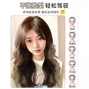 全头头套 大波浪长卷无痕 仿真全真人发自然整顶式假发套