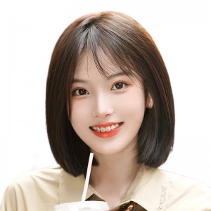 波波头 全头头套 仿全真人发 自然整顶长发造型假发套