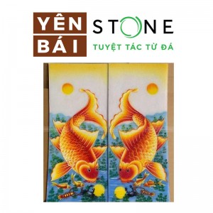 越南白石画 办公装饰石画 茶室壁画
