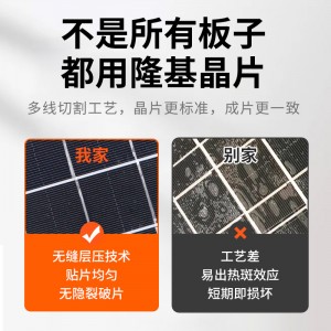 光合硅能太阳能电池板12V充电单晶硅太阳能板40w光伏发电系统组件