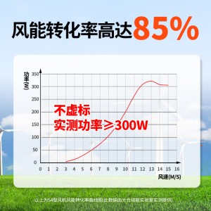 풍력 발전기 소형 가정용 옥외 영구 자성 직류 풍력 발전기 