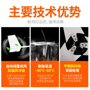 풍력 발전기 소형 가정용 옥외 영구 자성 직류 풍력 발전기 