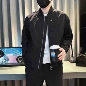 高级感 美式工装夹克 男潮牌痞帅男装衣服 2023新款春秋季棒球服外套