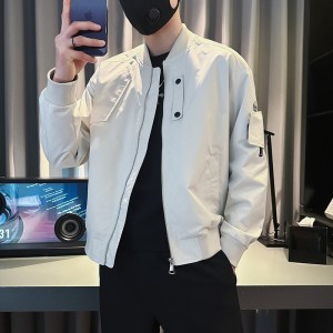 高级感 美式工装夹克 男潮牌痞帅男装衣服 2023新款春秋季棒球服外套