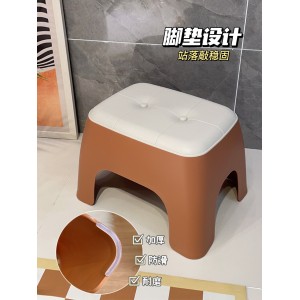 두꺼운 작은 걸상 가정용 소형 신발 교환 낮은 걸상 거실 탁자 플라스틱 기숙사 임대주택용 걸상 